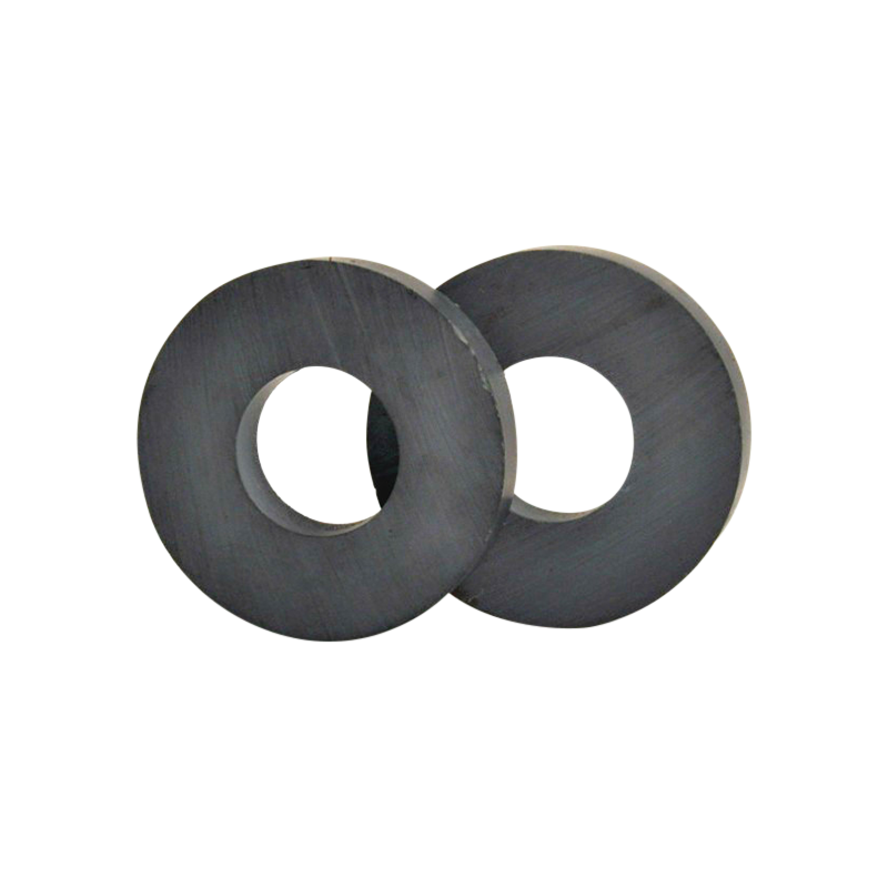 Black Round Perforated Ferrite Permanent Magnet